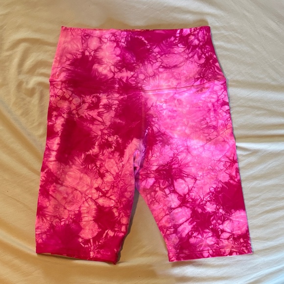 Electric & Rose Hot Pink Tie-Dye Women's Shorts M - Picture 1 of 5